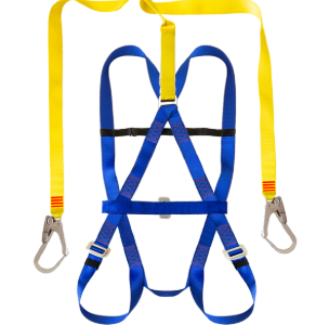 Safety Harness Belted, Energy Absorber, Double Lanyard & Scaffold Hooks
