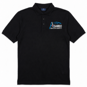 Asambo Health & Safety Men's Short-Sleeve Polo Shirt
