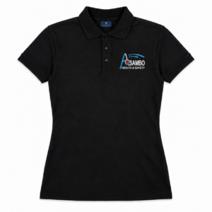 Asambo Health & Safety Women's Short-Sleeve Polo Shirt