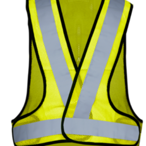 Waistcoat Jacket - airtex lime silver tape
